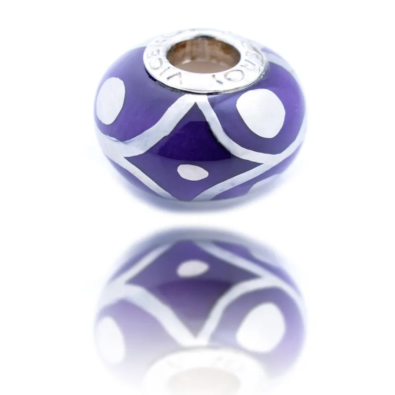 Ladies' Beads Viceroy Purple 1 cm